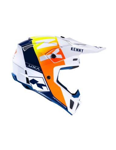 KENNY RACING KASK CROSS/ENDURO MODEL PERFORMANCE MIPS WHITE/NAVY/ORANGE KOLOR BIAŁY/NIEBIESKI/POMARAŃCZOWY ROZMIAR S ( 55 - 56