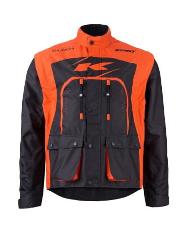 KENNY RACING KURTKA ADVENTURE/ENDURO MODEL TRACK BLACK/ORANGE KOLOR CZARNY/SZARY/POMARAŃCZOWY ROZMIAR M