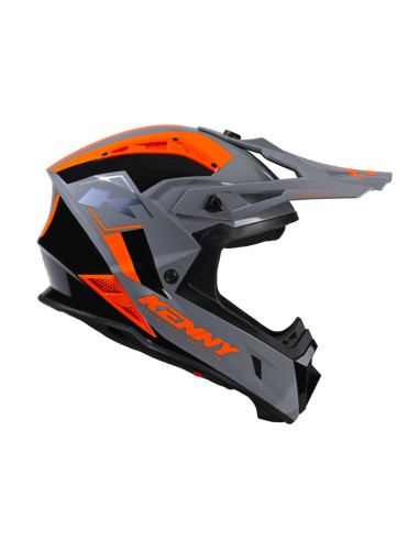 KENNY RACING KASK CROSS/ENDURO MODEL TITANIUM MIPS GREY/ORANGE KOLOR SZARY/POMARAŃCZOWY/CZARNY ROZMIAR M ( 57 - 58 CM )