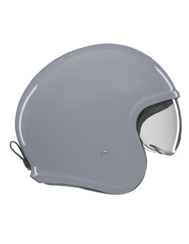 NOX PREMIUM KASK OTWARTY JET NEXT SOLID KOLOR SZARY POŁYSK ROZMIAR XL (CIEMNA BLENDA)