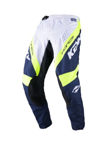 KENNY RACING SPODNIE CROSS/ENDURO MODEL FORCE NAVY/NEON YELLOW KOLOR NIEBIESKI/BIAŁY/ŻÓŁTY FLUO ROZMIAR 32