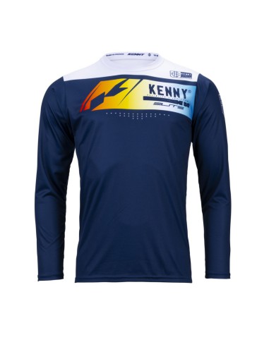 KENNY RACING KOSZULKA ROWEROWA MTB MODEL ELITE NAVY KOLOR NIEBIESKI/BIAŁY/CZERWONY ROZMIAR S