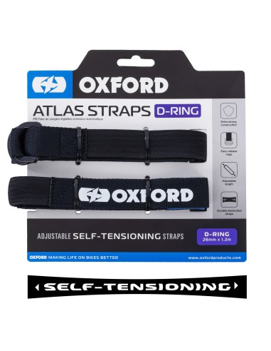 OXFORD PASY TRANSPORTOWE ATLAS D-RING 26MM X 1,2 M KOLOR CZARNY