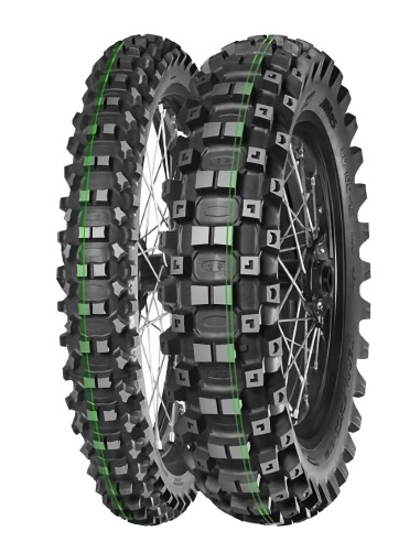 MITAS OPONA 120/90-18 TERRA FORCE-EX MH SUPER SOFT 65M TT TYŁ (PODWÓJNY ZIELONY PASEK) DOT 01/2024 (460118) (ZAMIENNIK:70000211)