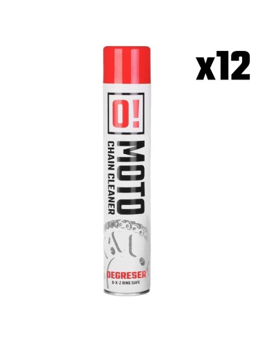 OMOTO ZESTAW 12 SZTUK SPRAY ZMYWACZ DO MYCIA ŁAŃCUCHA 750ML O! CHAIN CLEANER (O!MOTO) (OLE-007) (PAKIET 12 SZTUK)