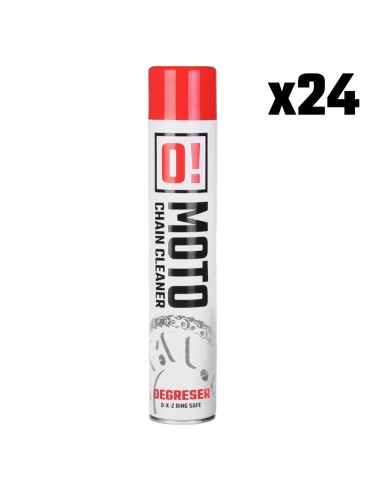 OMOTO ZESTAW 24 SZTUKI SPRAY ZMYWACZ DO MYCIA ŁAŃCUCHA 750ML O! CHAIN CLEANER (O!MOTO) (OLE-007) (PAKIET 24 SZTUKI)