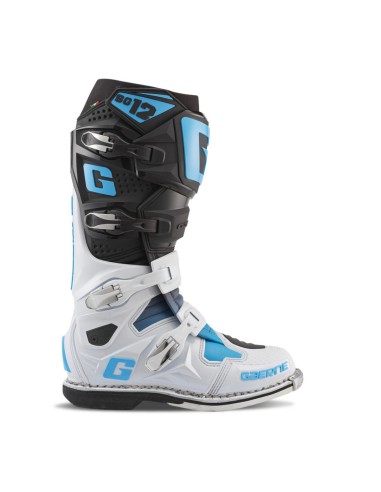 GAERNE BUTY CROSS/ENDURO MODEL SG-12 LIMITED EDITION BLACK/WHITE/CAROLINA BLUE KOLOR BIAŁY/CZARNY/NIEBIESKI ROZMIAR 41