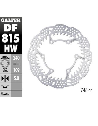 GALFER TARCZA HAMULCOWA TYŁ BETA 250RR '12-'24 300RR '13-'24 350RR '13-'24 400/430/450/480/498 '13-'24 X-TRAINER '15-'24