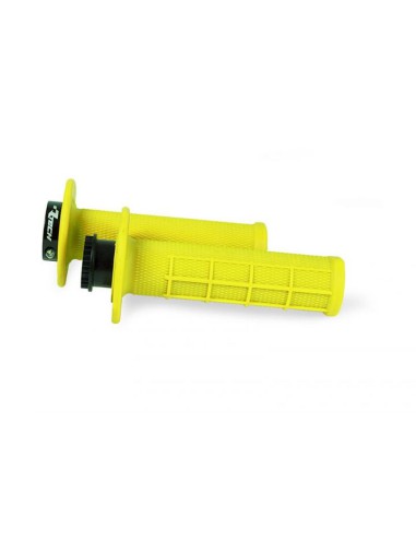 RACETECH (RTECH) MANETKI R20 LOCK-ON (22+25MM) KOLOR ŻÓŁTY NEON (HALF WAFFLE) + 8 ADAPTERÓW ROLGAZU