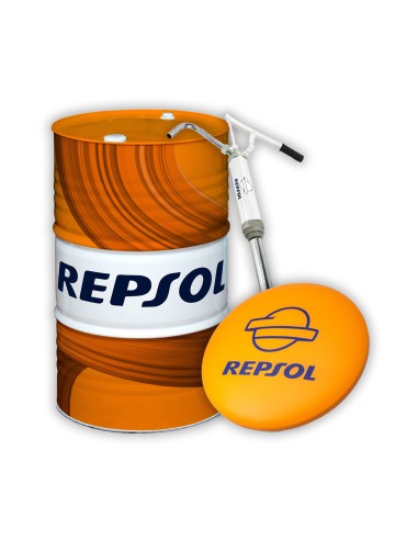 PROMOCJA REPSOL OLEJ SILNIKOWY 4T SMARTER SYNTHETIC 10W40 BECZKA 60L, MA2 SYNTETYCZNY + REPSOL SIEDZISKO I POMPA RECZNA DO