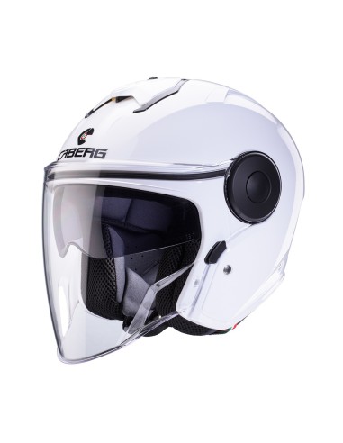 CABERG KASK OTWARTY JET Z BLENDĄ MODEL SOHO KOLOR BIAŁY POŁYSK ROZMIAR XS