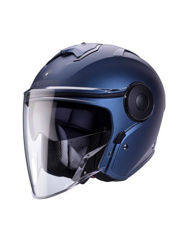 CABERG KASK OTWARTY JET Z BLENDĄ MODEL SOHO KOLOR NIEBIESKI MAT - BLUE JEANS ROZMIAR S