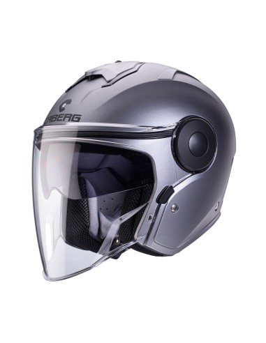 CABERG KASK OTWARTY JET Z BLENDĄ MODEL SOHO KOLOR SZARY MAT - GUNMETAL ROZMIAR M