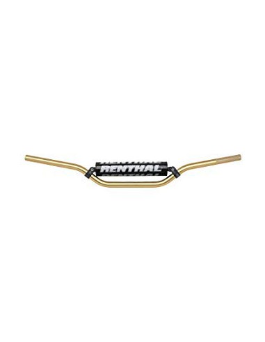 RENTHAL KIEROWNICA 7/8 CALA (22MM) MX HANDLEBAR GOLD RC PADDED KOLOR ZŁOTY GĄBKĄ