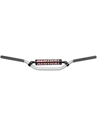 RENTHAL KIEROWNICA 7/8 CALA (22MM) MX HANDLEBAR SILVER/GREY RC PADDED KOLOR SREBRNY/SZARY Z GĄBKĄ