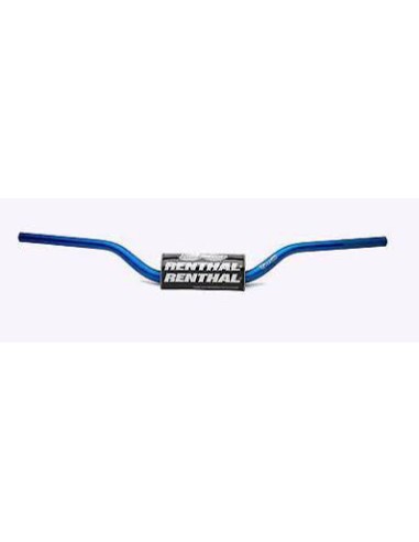 RENTHAL KIEROWNICA 1,1/8 CALA (28,6MM) MX FATBAR HANDLEBARS BLUE RC SX/SXF 06-09, SUZUKI RM/RMZ 06-13 KOLOR NIEBIESKI Z GĄBKĄ