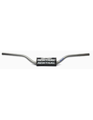 RENTHAL KIEROWNICA 1,1/8 CALA (28,6MM) MX FATBAR HANDLEBARS GREY RC SX/SXF 06-09, SUZUKI RM/RMZ 06-13 KOLOR SZARY Z GĄBKĄ