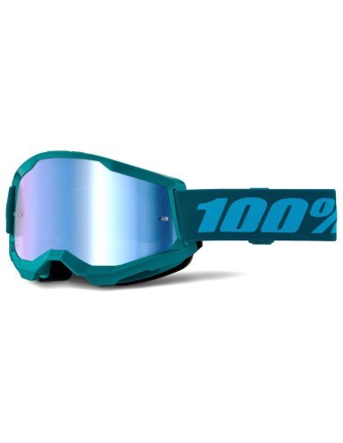 100 PROCENT GOGLE MODEL STRATA 2 STONE - MIRROR BLUE LENS - KOLOR MORSKI SZYBKA NIEBIESKIE LUSTRO