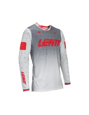 LEATT NOWOŚĆ KOSZULKA MOTO 4.5 LITE JERSEY FORGE KOLOR SZARY/CZERWONY ROZMIAR L