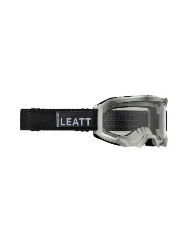 LEATT NOWOŚĆ GOGLE ROWEROWE VELOCITY 4.0 GOGGLE MTB BRUSHED 83% KOLOR CZARY/CZARNY SZYBKA PRZEŹROCZYSTA