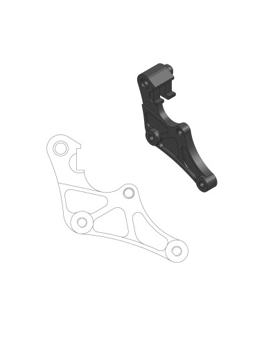 MOTO-MASTER PROMOCJA ADAPTER DO TARCZY SUPERMOTO SM RACING 320 YAMAHA YZ 125/250 '17-, YZF 250/450 '16- (NA ZAMÓWIENIE-