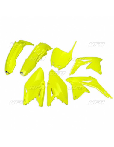 UFO KOMPLET PLASTIKÓW SUZUKI RMZ 450 '08-17 KOLOR ŻÓŁTY FLUO (SU417DFLU)