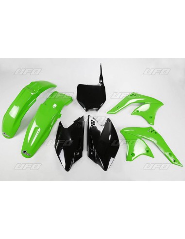 UFO KOMPLET PLASTIKÓW KAWASAKI KXF 250 '08 KOLOR OEM (ZIELONY/CZARNY) (KA210E999)