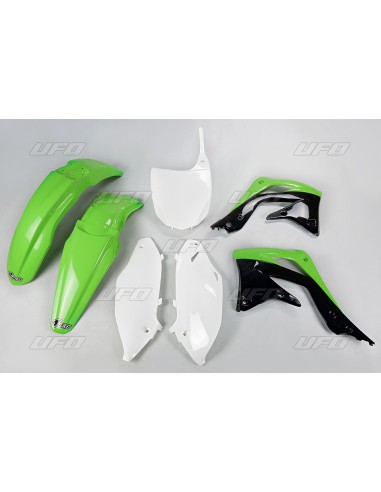 UFO KOMPLET PLASTIKÓW KAWASAKI KXF 450 '12 KOLOR OEM (ZIELONY/BIAŁY/CZARNY) (KA217E999)