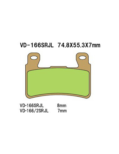 VESRAH KLOCKI HAMULCOWE KH265/KH296 (MADE IN JAPAN)