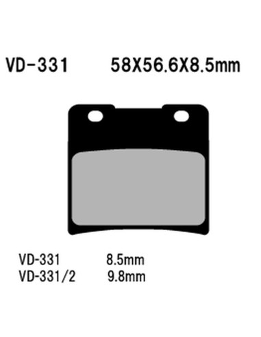 VESRAH KLOCKI HAMULCOWE KH103 SUZUKI VS600/750/800/1400 (MADE IN JAPAN)