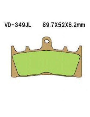 VESRAH KLOCKI HAMULCOWE KH188 SPIEK METALICZNY (ZŁOTE) (MADE IN JAPAN)