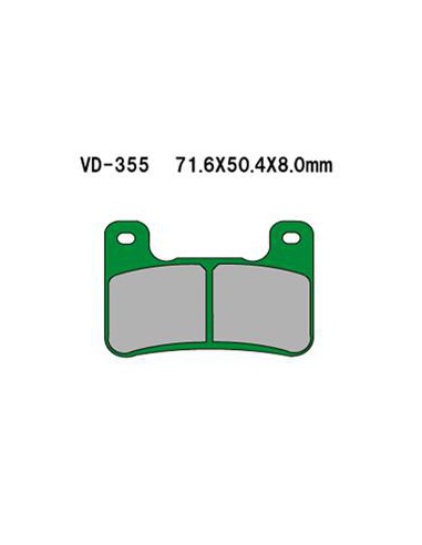 VESRAH KLOCKI HAMULCOWE KH379 (MADE IN JAPAN)