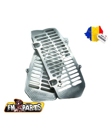 FM-PARTS OSŁONY CHŁODNICY (KRATKI) ALUMINIUM KTM/HUSQVARNA '20-23' KOLOR SREBRNY