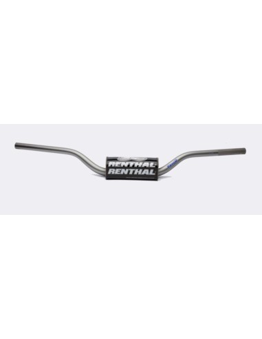 RENTHAL KIEROWNICA 1,1/8 CALA (28,6MM) MX FATBAR HANDLEBAR TANIUM CR HIGH/RICKY JOHNSON KOLOR TYTANOWY Z GĄBKĄ