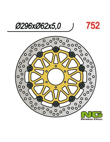 NG TARCZA HAMULCOWA PRZÓD HONDA XL 1000V '99-'03, VFR 800 '98-'16, V-TEC '02-'13, CROSS RUNNER '11-'14, F6C '97-'03, CBR 600 F4