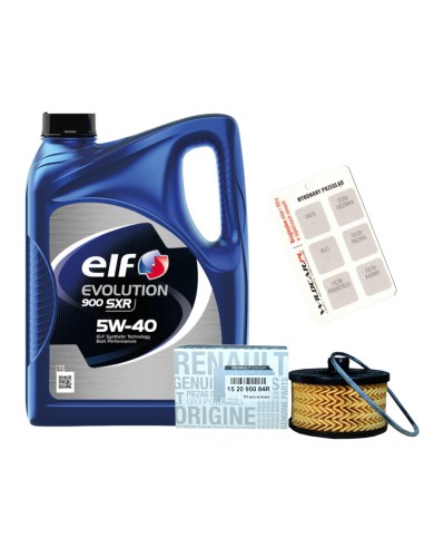 Filtr + olej 5w40 Elf Renault Kangoo 2 II 1.2 TCe