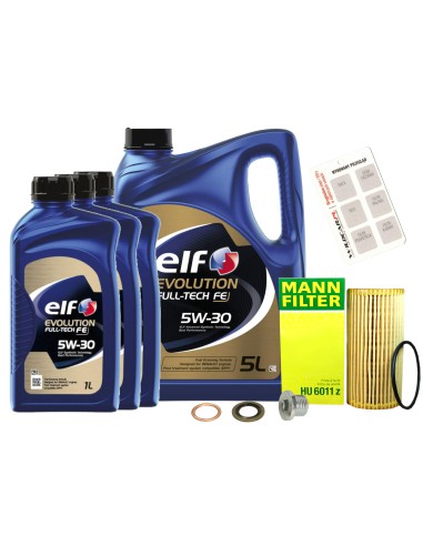 Filtr + olej 5W30 Elf Nissan NV 300 1.6 dci 2016-