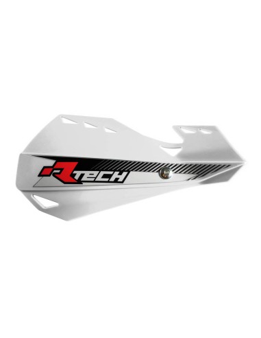 RACETECH (RTECH) OSŁONY RĄK (HANDBARY) DUAL EVO KOLOR BIAŁY (Z MOCOWANIAMI DO KIEROWNICY)