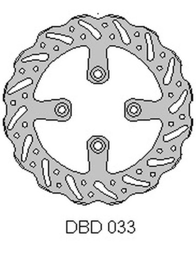 DELTA BRAKING TARCZA HAMULCOWA TYŁ GAS-GAS 65MC '21, KTM SX65 '04-21, WAVE (160X45X3MM) (4X6,5MM) (NG1026)