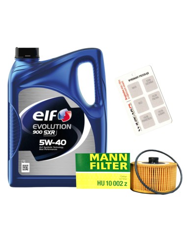 Filtr + olej 5w40 Elf Mitsubishi Colt VII 1.0 MPi