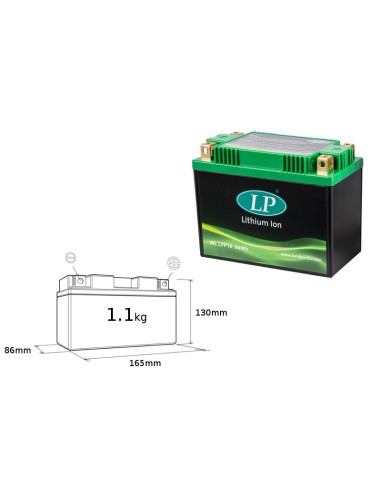 LANDPORT AKUMULATOR LITOWO-JONOWY LIFEPO4 LFP16 (ML LFP16) (165X86X130) (YB16B, YB16CLB, YB18A, YB18LA2, SYB16LB) (WAGA 1100G)