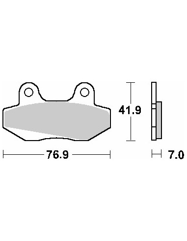 SBS PROMOCJA KLOCKI HAMULCOWE KH86 STREET STANDART CERAMIC MITO 50 '99-'06, STELLA 125 '97-'08, HONDA NS-1 50 '91-'94, MBX 50