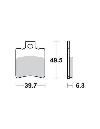 SBS KLOCKI HAMULCOWE KH193 STREET STANDART CERAMIC KOLOR CZARNY