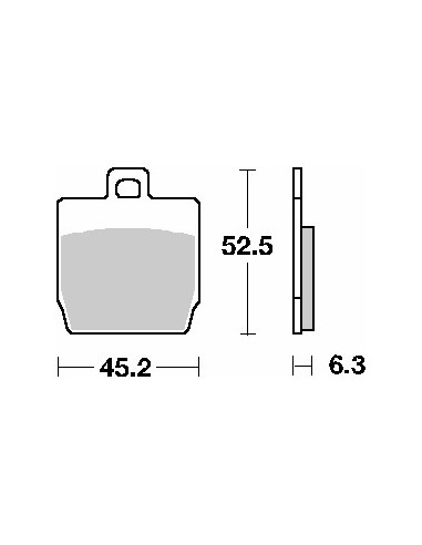 SBS PROMOCJA KLOCKI HAMULCOWE KH268 STREET STANDART CERAMIC KOLOR CZARNY