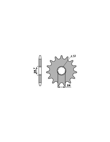 PBR ZĘBATKA PRZEDNIA 526 16 18NC ZR 1100 (91-97) (ŁAŃC. 530)