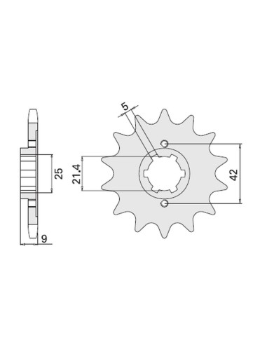 CHT ZĘBATKA PRZEDNIA 576 19 YAMAHA XT 350 85-00 (JTF 576.19)