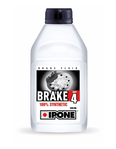 IPONE PŁYN HAMULCOWY BRAKE FLUID DOT 4 500ML 100% SYNTETYK (ZGODNY RÓWNIEŻ Z DOT 3) (12)