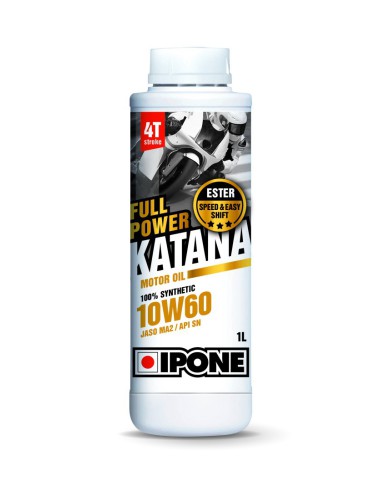 IPONE FULL POWER KATANA 10W60 OLEJ SILNIKOWY 100% SYNTETYK 1L (ESTER, MA2) (AKC) (15)