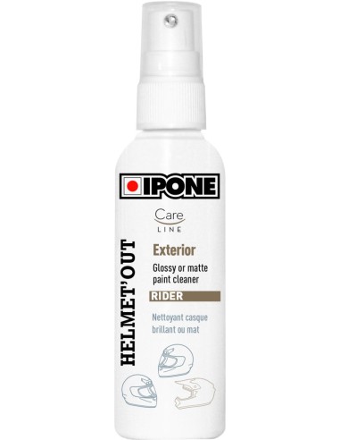 IPONE HELMET OUT CLEANER 100ML SPRAY DO CZYSZCZENIA SKORUPY KASKU (CARELINE) (12)