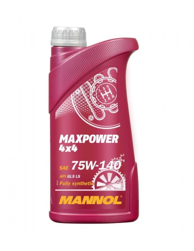 MANNOL MAXPOWER 4X4 75W140 API GL5- OLEJ PRZEKŁADNIOWY SYNTETYCZNY 1L (75W-140)